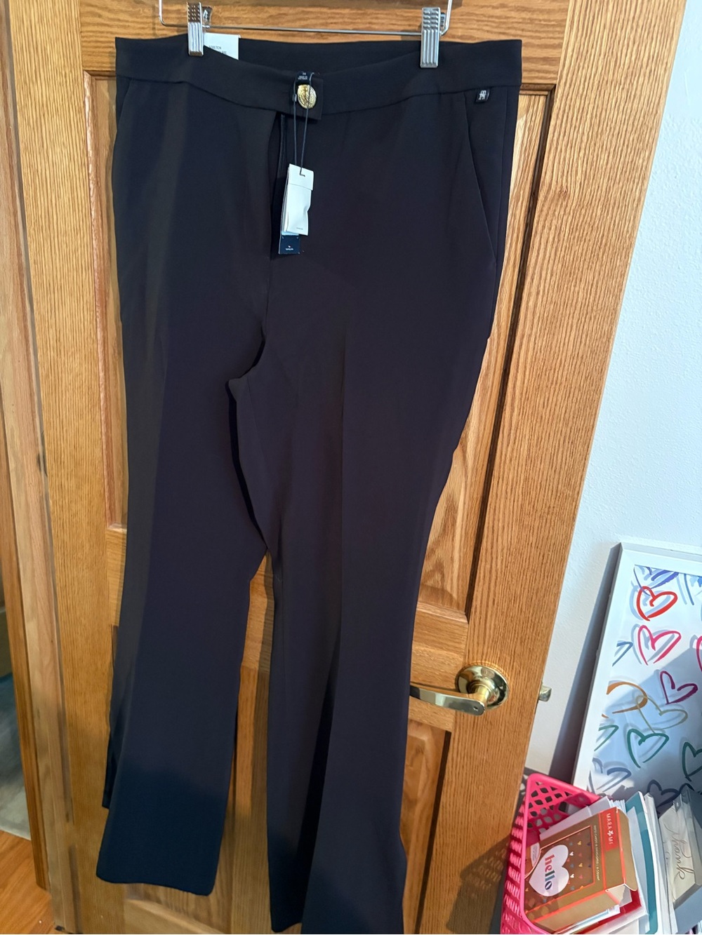 Tommy Hilfiger Black Boot Cut Women's Pants